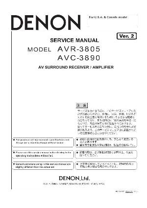 Service manual Denon AVC-3890 ― Manual-Shop.ru