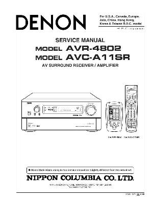 Сервисная инструкция Denon AVC-A11SR ― Manual-Shop.ru