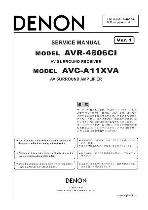 Сервисная инструкция Denon AVC-A11XVA ― Manual-Shop.ru