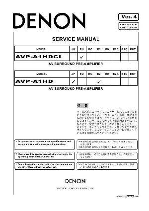 Сервисная инструкция Denon AVP-A1HD, AVP-A1HDCI ― Manual-Shop.ru