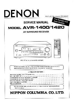 Сервисная инструкция Denon AVR-1400, AVR-1420 ― Manual-Shop.ru