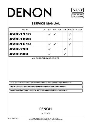 Сервисная инструкция Denon AVR-1610, AVR-1620 ― Manual-Shop.ru