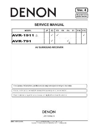 Service manual Denon AVR-1911, AVR-791 ― Manual-Shop.ru
