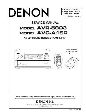 Сервисная инструкция Denon AVR-5803 ― Manual-Shop.ru