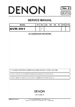 Сервисная инструкция Denon AVR-991 ― Manual-Shop.ru
