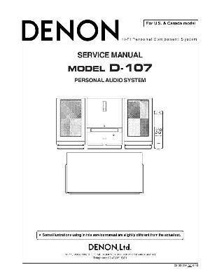 Service manual Denon D-107 ― Manual-Shop.ru