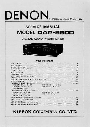 Сервисная инструкция Denon DAP-5500 ― Manual-Shop.ru