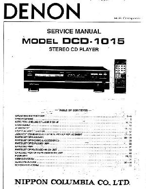 Service manual Denon DCD-1015 ― Manual-Shop.ru