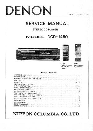 Сервисная инструкция Denon DCD-1460 ― Manual-Shop.ru