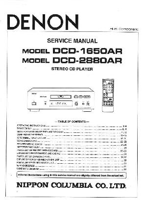 Сервисная инструкция Denon DCD-CX3 ― Manual-Shop.ru