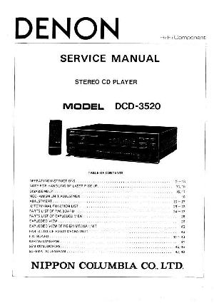 Сервисная инструкция Denon DCD-3520 ― Manual-Shop.ru