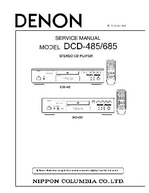 Сервисная инструкция Denon DCD-485, 685 ― Manual-Shop.ru