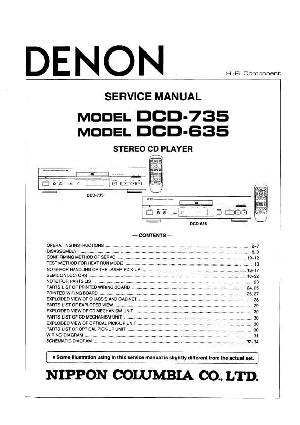 Сервисная инструкция Denon DCD-635, DCD-735 ― Manual-Shop.ru