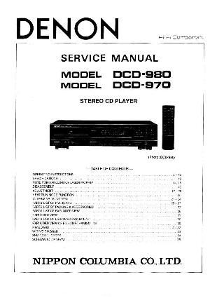 Service manual Denon DCD-970, DCD-980 ― Manual-Shop.ru