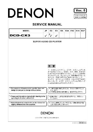 Сервисная инструкция Denon D-E500, D-M37 ― Manual-Shop.ru
