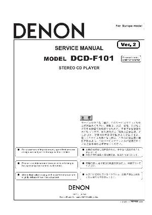 Сервисная инструкция Denon D-F100 ― Manual-Shop.ru