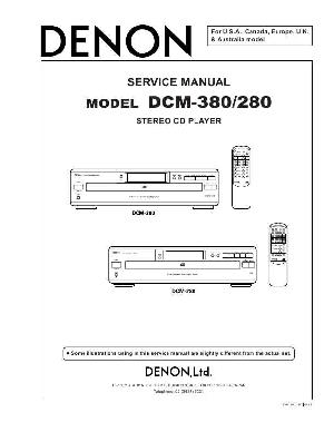 Сервисная инструкция Denon DCM-280, DCM-380 ― Manual-Shop.ru