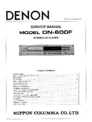 Сервисная инструкция Denon DN-600F ― Manual-Shop.ru