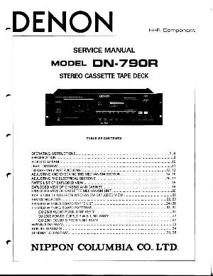 Сервисная инструкция DENON DN-790R ― Manual-Shop.ru