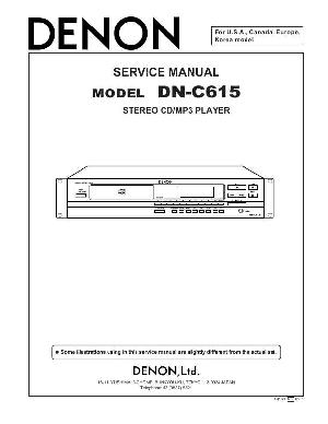 Service manual Denon DN-C615 ― Manual-Shop.ru