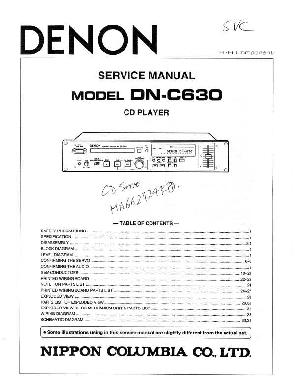 Сервисная инструкция Denon DN-C630 ― Manual-Shop.ru