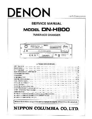 Сервисная инструкция Denon DN-H800 ― Manual-Shop.ru