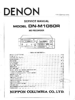 Сервисная инструкция Denon DN-M1050R ― Manual-Shop.ru