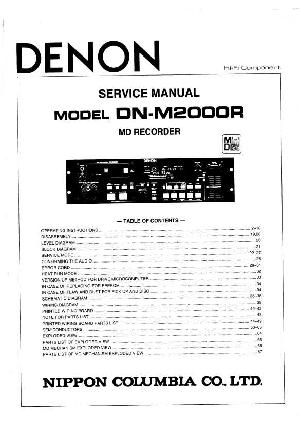 Сервисная инструкция Denon DN-M2000R ― Manual-Shop.ru