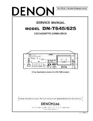 Сервисная инструкция Denon DN-T645, DN-T625 ― Manual-Shop.ru