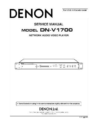 Сервисная инструкция Denon DN-V1700 ― Manual-Shop.ru