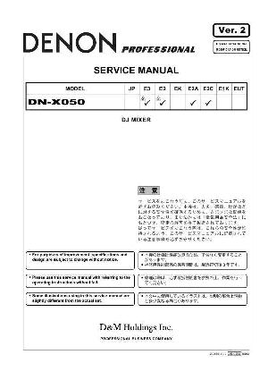 Service manual Denon DN-X050 ― Manual-Shop.ru