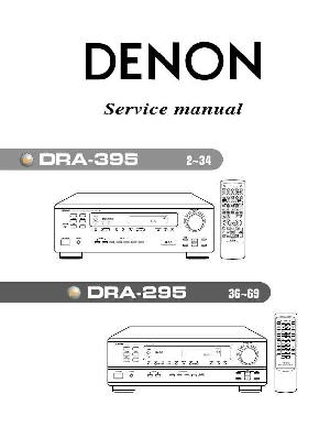 Сервисная инструкция Denon DRA-295, DRA-395 ― Manual-Shop.ru