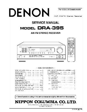 Сервисная инструкция Denon DRA-425, DRA-625 ― Manual-Shop.ru