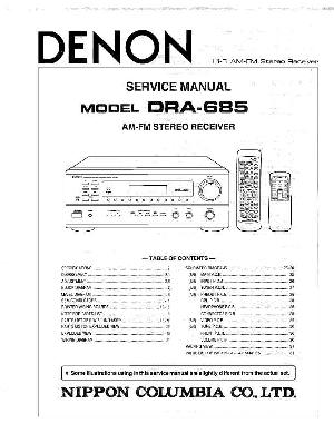 Сервисная инструкция Denon DRA-685 ― Manual-Shop.ru