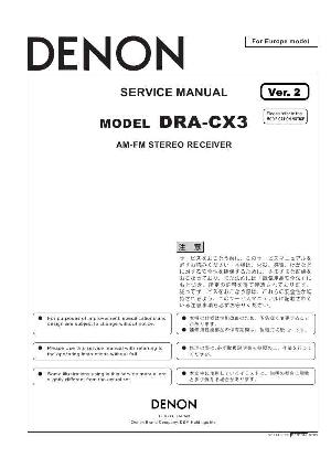 Сервисная инструкция Denon DRA-CX3 ― Manual-Shop.ru