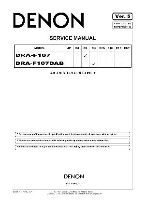 Сервисная инструкция Denon DRA-F107 ― Manual-Shop.ru