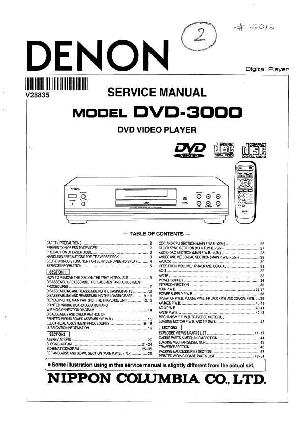 Сервисная инструкция Denon DVD-3000 ― Manual-Shop.ru