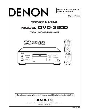 Сервисная инструкция Denon DVD-3800 ― Manual-Shop.ru