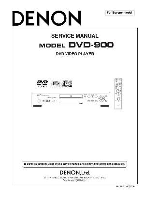 Сервисная инструкция Denon DVD-900 ― Manual-Shop.ru