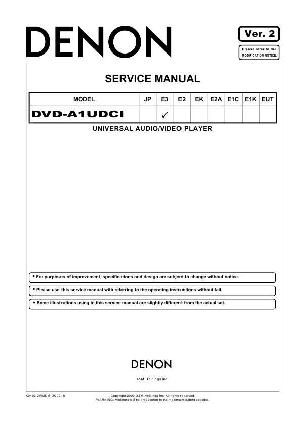 Сервисная инструкция Denon DVD-A1UDCI ― Manual-Shop.ru