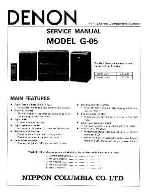 Service manual Denon G-05 ― Manual-Shop.ru