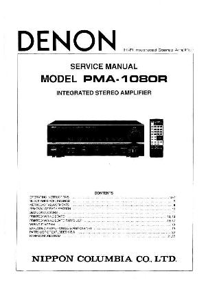 Сервисная инструкция Denon PMA-1080R DE ― Manual-Shop.ru