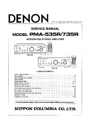 Сервисная инструкция Denon PMA-535R, PMA-735R ― Manual-Shop.ru