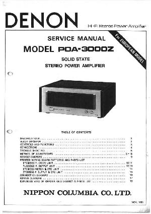 Service manual Denon POA-3000Z ― Manual-Shop.ru