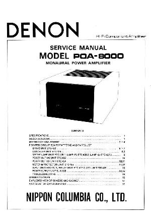 Сервисная инструкция Denon POA-8000 ― Manual-Shop.ru