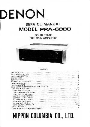 Service manual Denon PRA-6000 ― Manual-Shop.ru