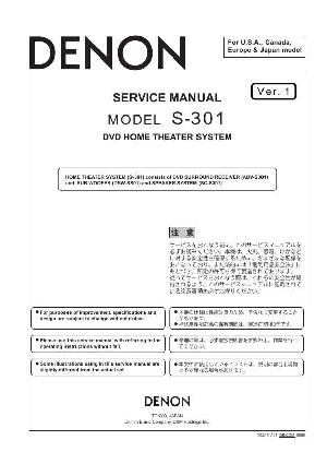 Сервисная инструкция Denon S-301 ― Manual-Shop.ru
