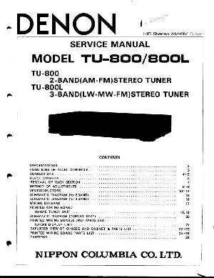 Service manual Denon TU-800, 800L ― Manual-Shop.ru