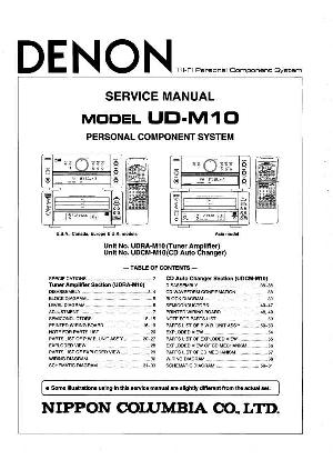 Сервисная инструкция Denon UD-M10 ― Manual-Shop.ru