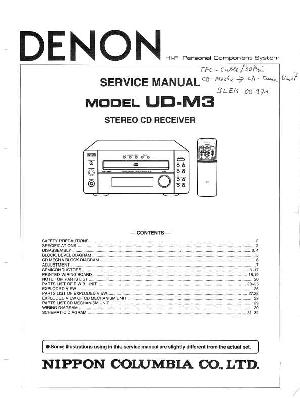 Сервисная инструкция Denon UD-M3 ― Manual-Shop.ru